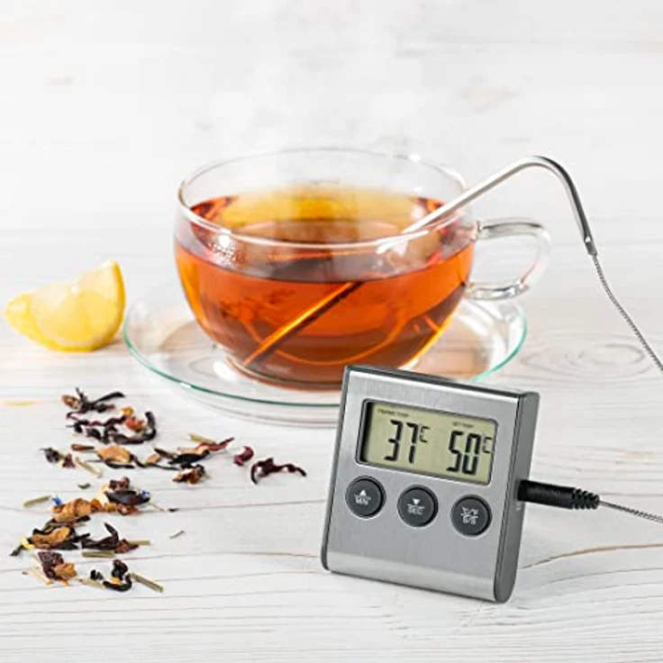 Xavax 2in1 Digitales Bratenthermometer (mit Küchenuhr, abnehmbarer Temperaturfühler, Grillthermometer Ofenthermometer Fleischthermometer) – Bild 5