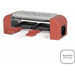 LIVOO Grillplatte Raclette und Fondue-Set für 2 Personen, steckbares Design