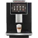 Tchibo Office Kaffeevollautomat, mit Keramikmahlwerk und Milchsystem, Farb-Touchdisplay, Edelstahl Brüher, 1500 Watt, cremige Milchschaumfunktion, 2l Wassertank, 30 Tassen am Tag, Schwarz