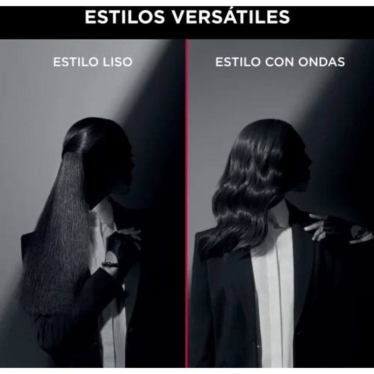 Rowenta x KARL LAGERFELD SF411L Extra Liss Haarglätter, große Oberfläche 4,5 cm x 9 cm, 6 Temperaturstufen von 130°C bis 230°C, schnelle Aufheizzeit, Keratin- und Turmalin-Beschichtung, Schwarz – Bild 5