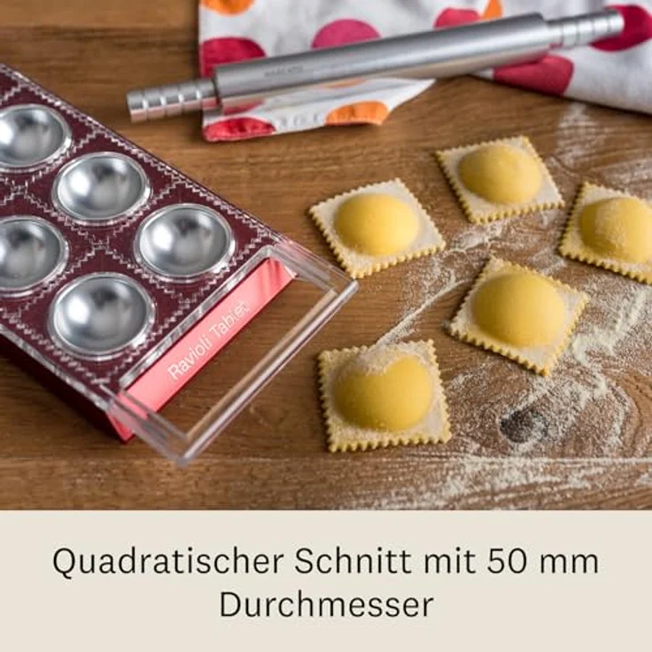Marcato RT-RSO Ravioli Tablet Nudelform, Aluminium, rot – Bild 5