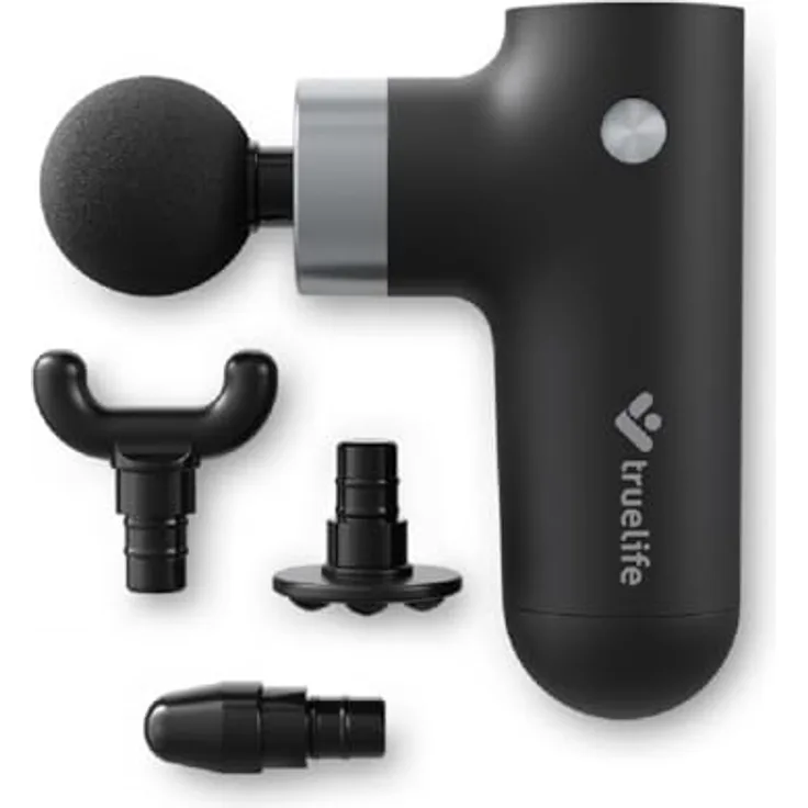 Truelife Massagepistole RelaxGun G3, kabelloses Massagegerät in Schwarz