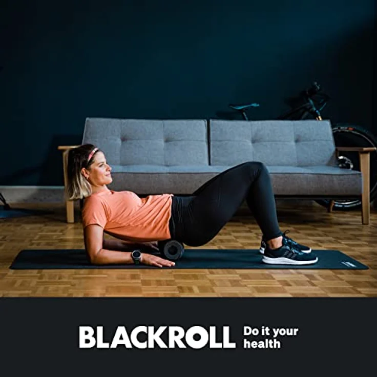 Blackroll Faszienrolle Twin, Massagegerät für Rückenmassage, Carbon-Optik, Schwarz – Bild 8