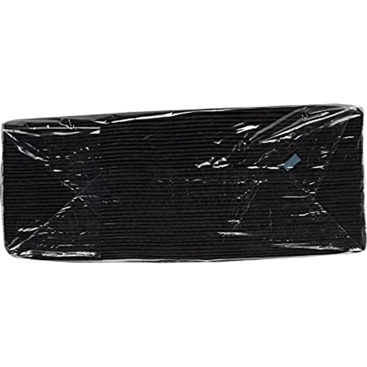 Pronape Cocktailservietten, 20 x 20 cm, 2-lagig aus Mikro-Waffelpapier, Schwarz, 50 Stück – Bild 3