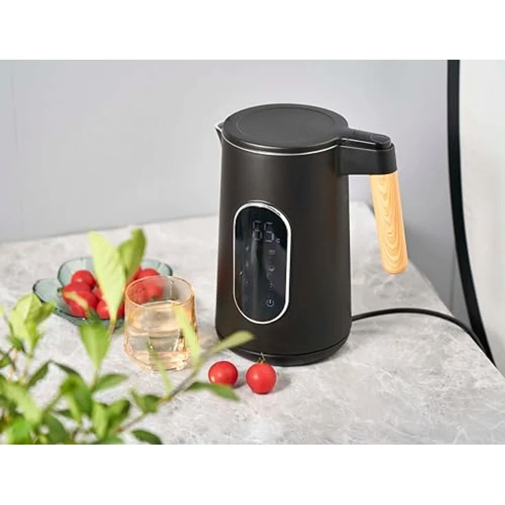 LMG Germany LMG-HHB8723DR Wasserkocher, 2200 Watt, 1,7 Liter, Digitaldisplay, Temperaturwahl 40–100 °C, Warmhaltefunktion, Cool-Touch-Gehäuse, Edelstahl innen – Bild 6