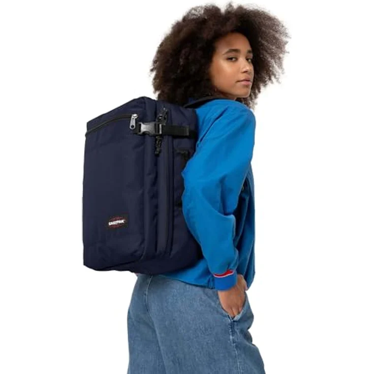 Eastpak Transit'r Pack Weekender Reiserucksack, 44 cm mit Laptopfach, blau – Bild 3