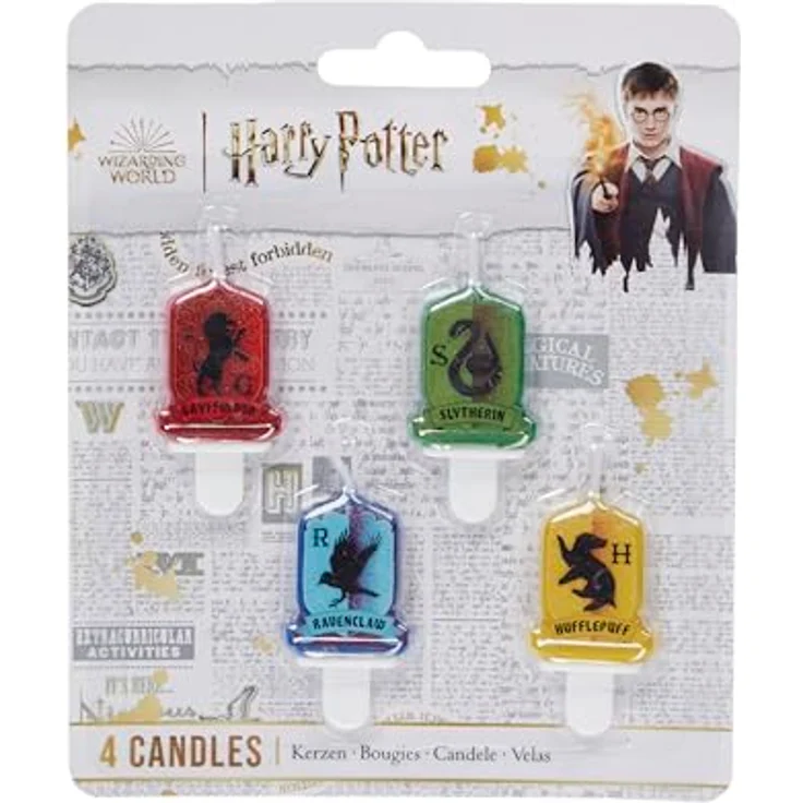 Amscan 9915080 - Mini-Figurenkerzen Harry Potter, 4 Stück, Kuchenkerzen, Geburtstagskerzen – Bild 3
