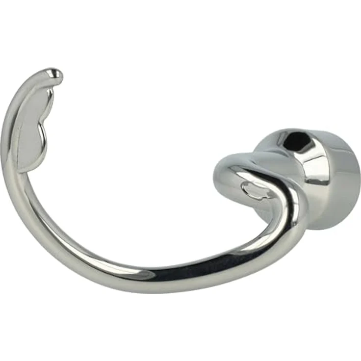 vhbw Knethaken für Küchenmaschine KSM180, KSM75, KSM85PS – Spiralrührhaken aus Edelstahl Silber, 14 x 6 cm, mit Antihaftbeschichtung – Bild 4
