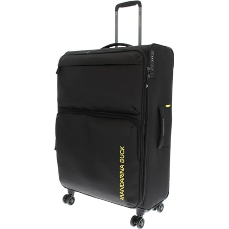 Mandarina Duck Zephyr Trolley Large EXP, espandibile in tessuto morbido ad effetto 3D, leggero e pratico, blu – Bild 1