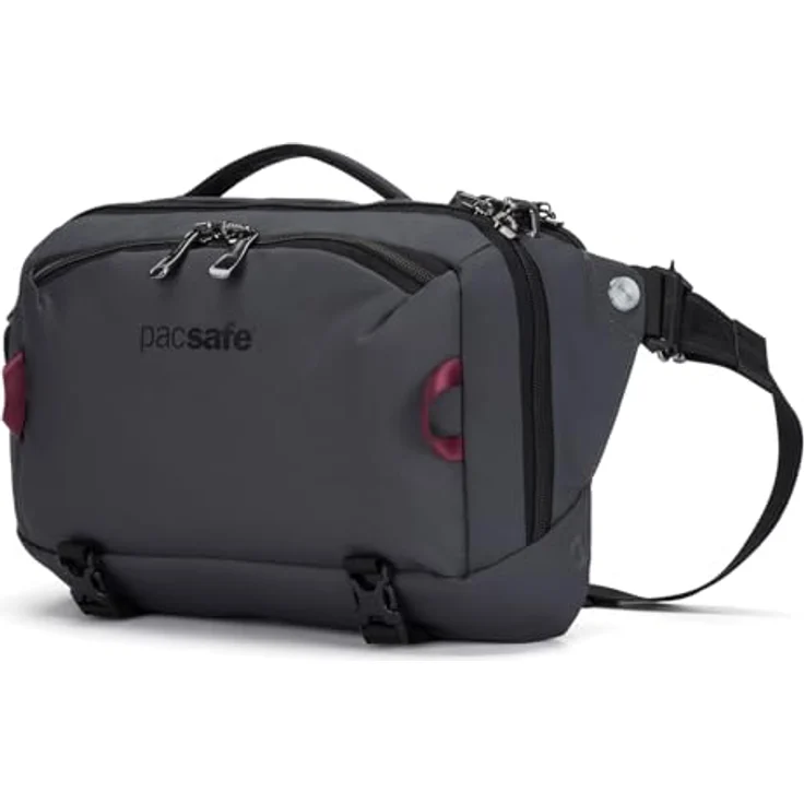 Pacsafe Pacsafe Exp Gürteltasche mit RFID Schutz, 36 cm, grau, 100% Polyester – Bild 11