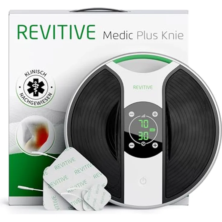 REVITIVE Medic Plus, EMS-Fußmassage-Gerät mit OxyWave-Technologie, Knie-Durchblutungs-Stimulator zur Linderung von Schmerzen, Schwellungen und Krämpfen – Bild 1