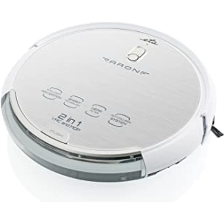 ETA Saugroboter Aron I 2in1 Saugen und Wischen I 120min Laufzeit I 300ml Wassertank I App Steuerung I Nur 7.2cm Hoch I HEPA Filter – Bild 2