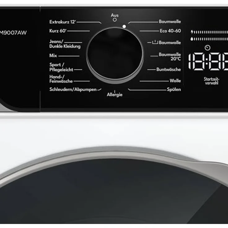 MOCTOR WM9007AW Waschmaschine Serie 9, 7 kg, Aquaswich, WIFI, 1400 U/Min, Weiß – Bild 3