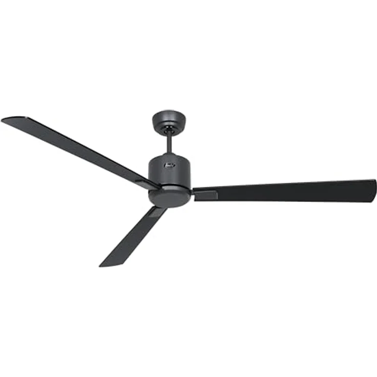 CASAFAN Eco Neo III, Energiespar Deckenventilator mit Fernbedienung, WiFi, 152 cm, basaltgrau mit Wendeflügel in Schwarz - Teak – Bild 4