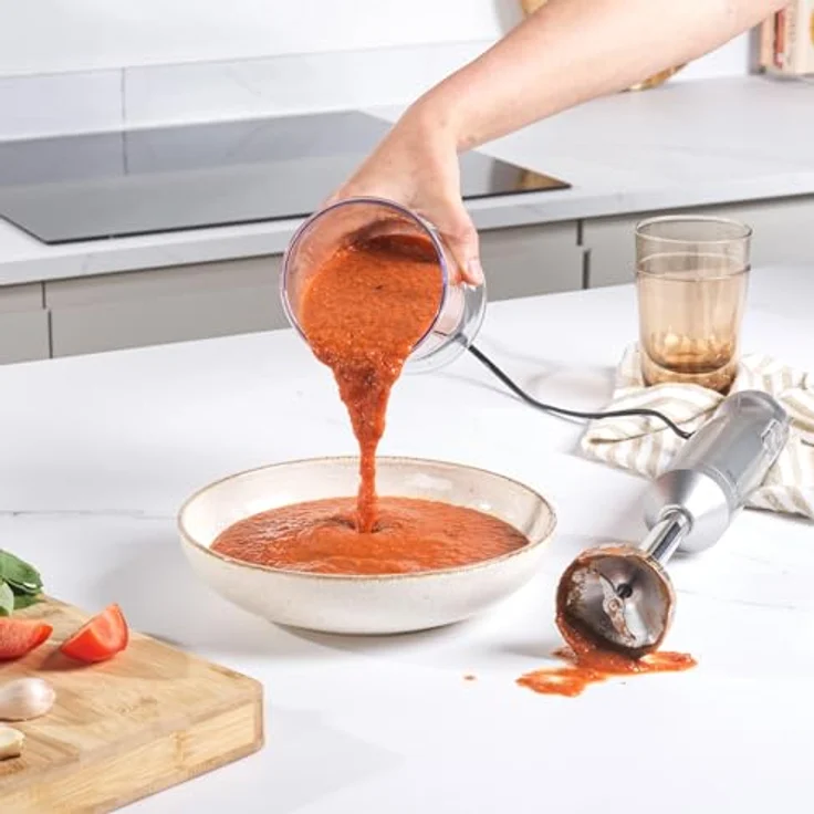 Salter EK4587MMSVDE Aspen Blend and Whisk Pro, Stabmixer und elektrischer Schneebesen, mit Edelstahlgehäuse und variablen Geschwindigkeitseinstellungen, Silber – Bild 5