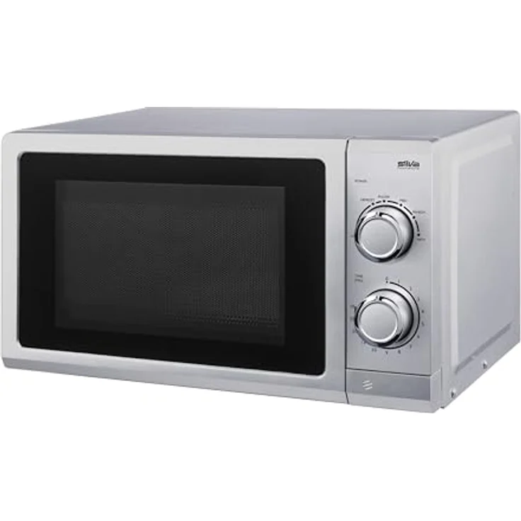 Silva MW-U 25.4, Einbaumikrowelle Silber mit 700W, 17L Garraum, Timerfunktion, Sichtfenster und 6 Leistungsstufen – Bild 2