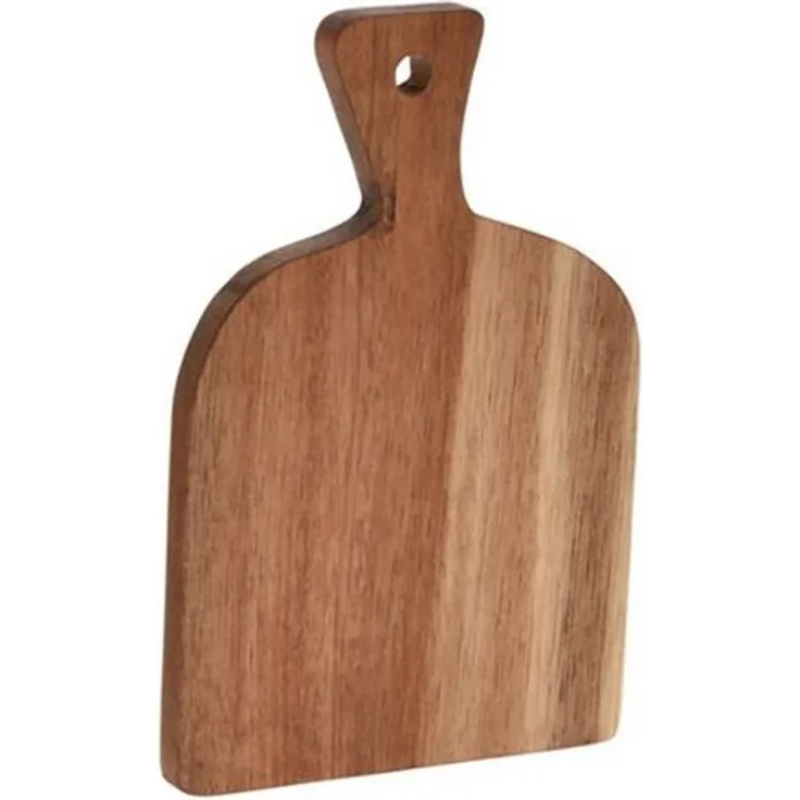 Neuetischkultur Schneidebrett rustikal 15 x 9,8 cm, Holz, Servierbrett Untersetzer, Akazienholz