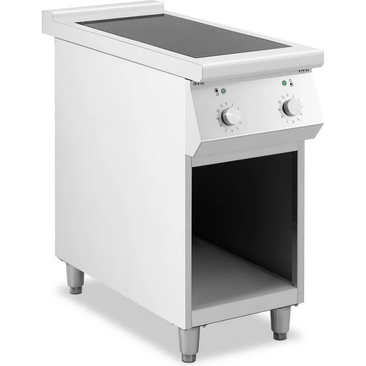 Royal Catering Induktions-Kochfeld, 8500 W, 2 Kochfelder, bis 260 °C, Edelstahl
