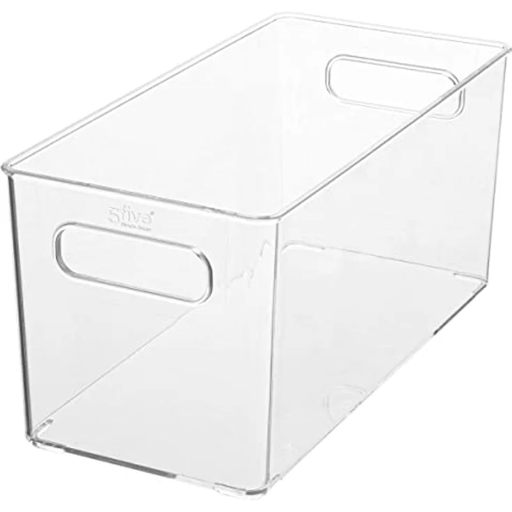 5 five simply smart Plastikkorb "selena", transparent, 15x31 cm für Küchenorganisation – Bild 1