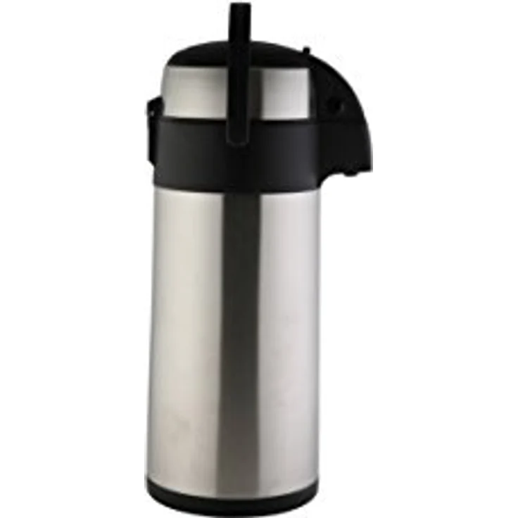 axentia Airpot in Silber, Pumpkanne aus rostfreiem Edelstahl, Volumen: ca. 5 L – Bild 3