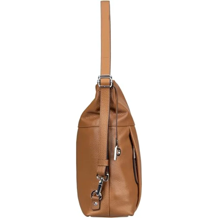 Picard Pure, 2in1 Handtasche und Rucksack aus genarbt Rindleder, Braun – Bild 6
