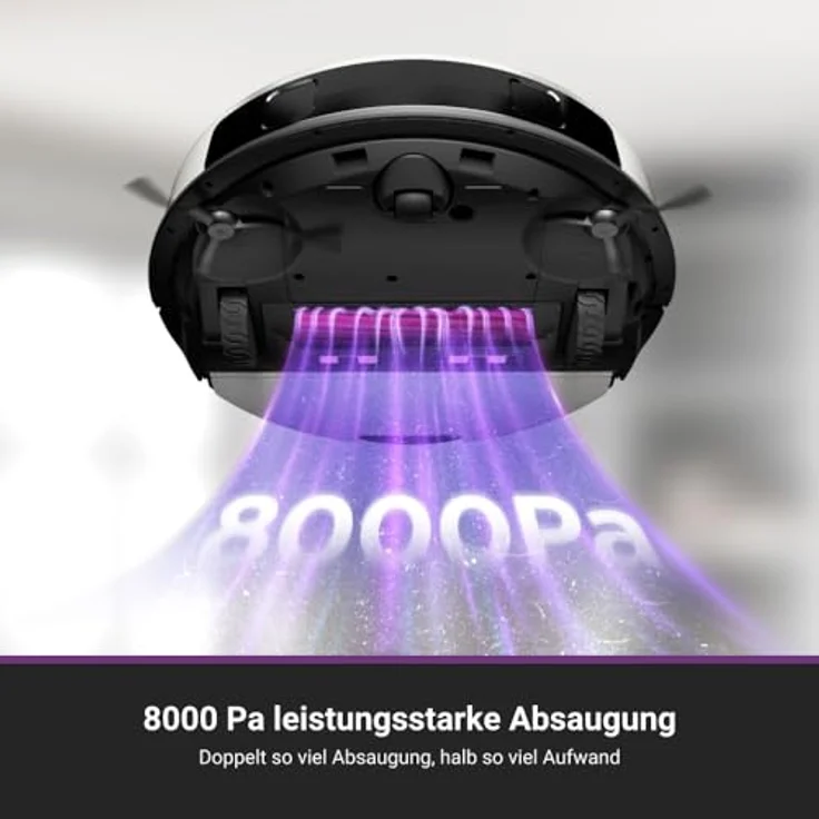 Eureka Saugroboter E20 PLUS mit Absaugstation, beutellose Basisstation, Multi-Zyklon-Technologie – Bild 5
