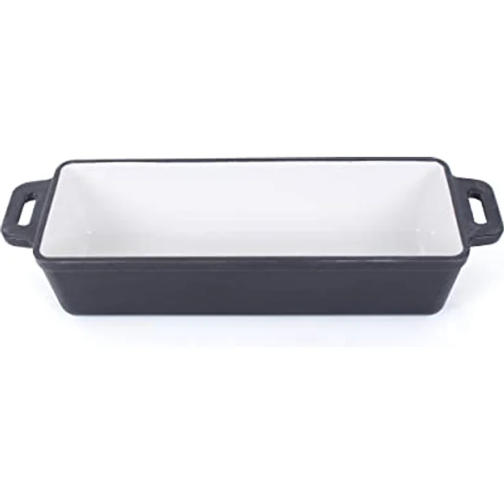 Echtwerk EW-GE-1502 Brotbackform Gusseisen Kastenförmiger Bräter ohne Deckel Brotkasten Emaille-Beschichtung Backöfen, Grill, BBQ Induktion 1,5 L – Bild 2
