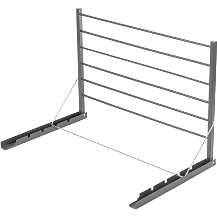 ABJ Majka Wandwäschetrockner Trockenständer Wandmontage (60cm, Silber) – Bild 4