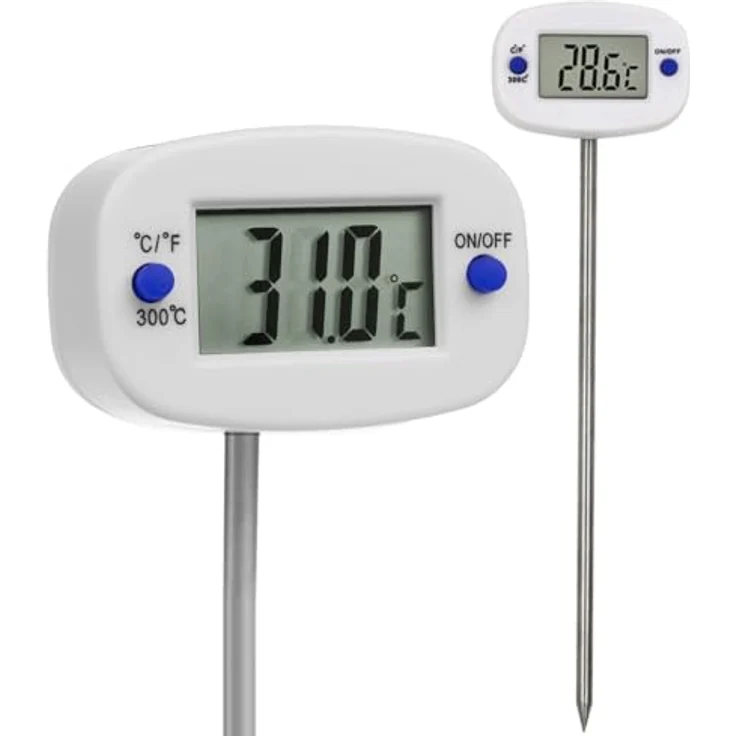 Green Blue GB382 Digitales Lebensmittelthermometer Sonde Küchenthermometer Temperaturmessung: von -50 °C bis ca. +300 °C – Bild 1