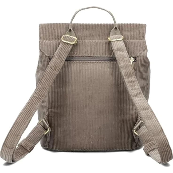 Zwei Mademoiselle.M City Rucksack, 29 cm, braun, 100% Polyurethan, 24 cm x 13 cm – Bild 5