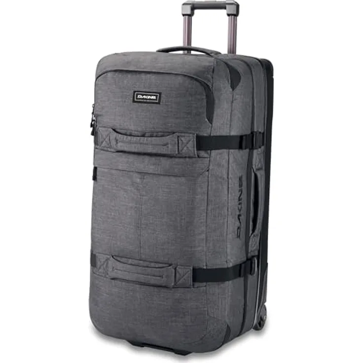 Dakine Geteilte Rolltasche, 110 l, Carbon, Einheitsgröße, 110 Liter, robuste Räder, geteiltes Ebenen-Design