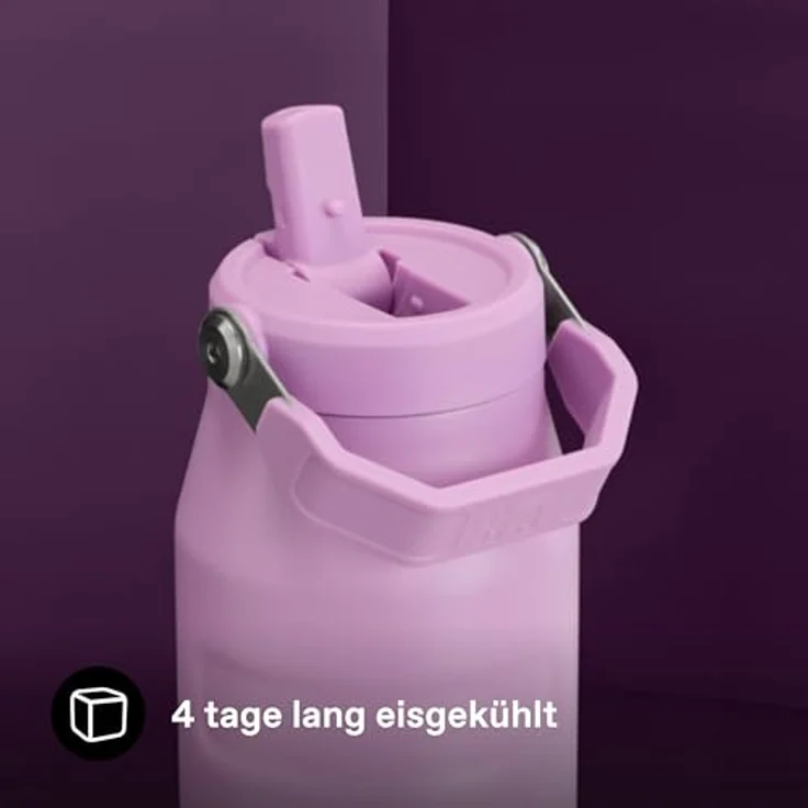 STANLEY 1913 Flip Straw Trinkflasche 1.06L, doppelwandige Vakuumisolierung, hält 4 Tage kalt, lilac – Bild 4