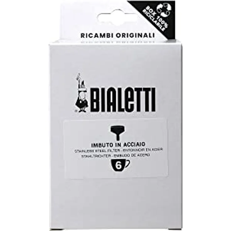Bialetti Ricambi, Includes 1 Funnel Filter, Compatible with Venus, Kitty, Musa (6 Cups) – Bild 1