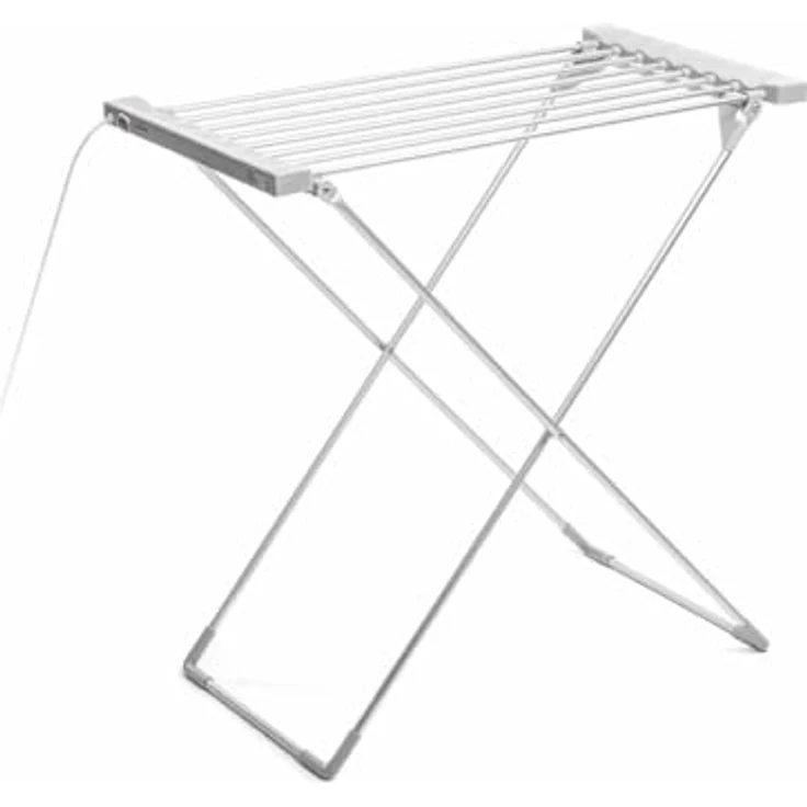 InnovaGoods Elektrischer Wäscheständer Dryak, 8 Beheizte Stäbe, Zusammenklappbar, 120 W, Grau – Bild 1