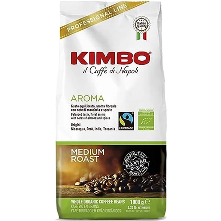 Kimbo Bio Fairtrade, ganze Bohnen, IT-BIO-006, 1kg – Bild 2