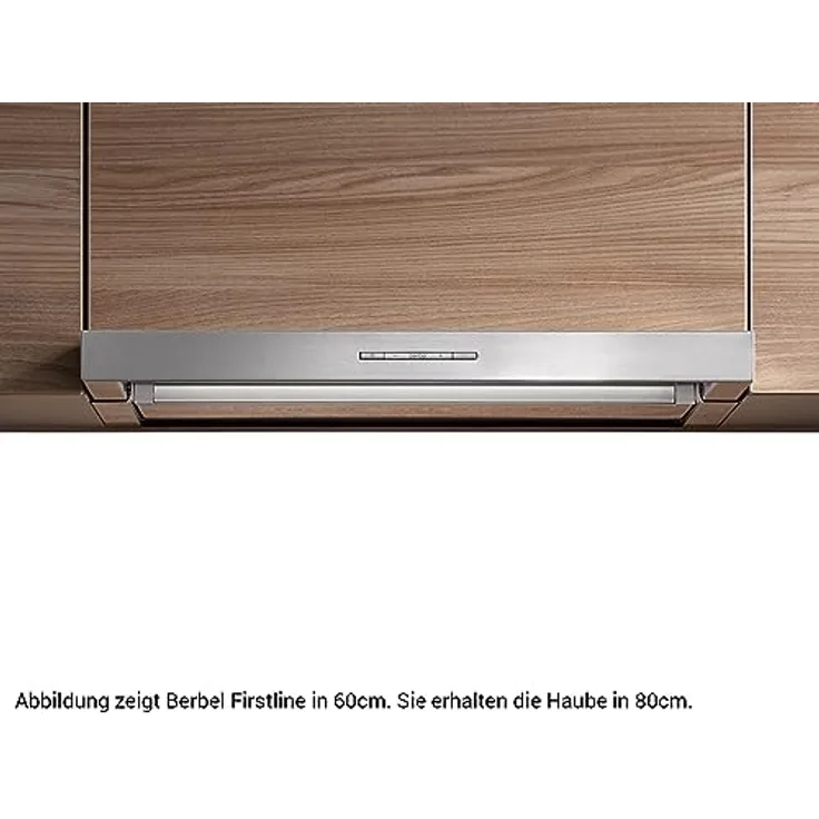 Berbel Firstline BEH 80 FL - 1070089 Einbauhaube 80 cm Edelstahl