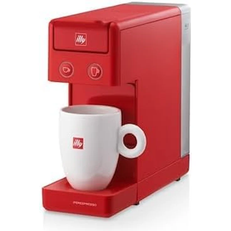 Illy Cafè Y3.3, Kaffeemaschine in Rot, kompatibel mit Iperespresso-Kapseln für Espresso und American Coffee, kompakte Bauweise mit individueller Steuerungstechnologie – Bild 3