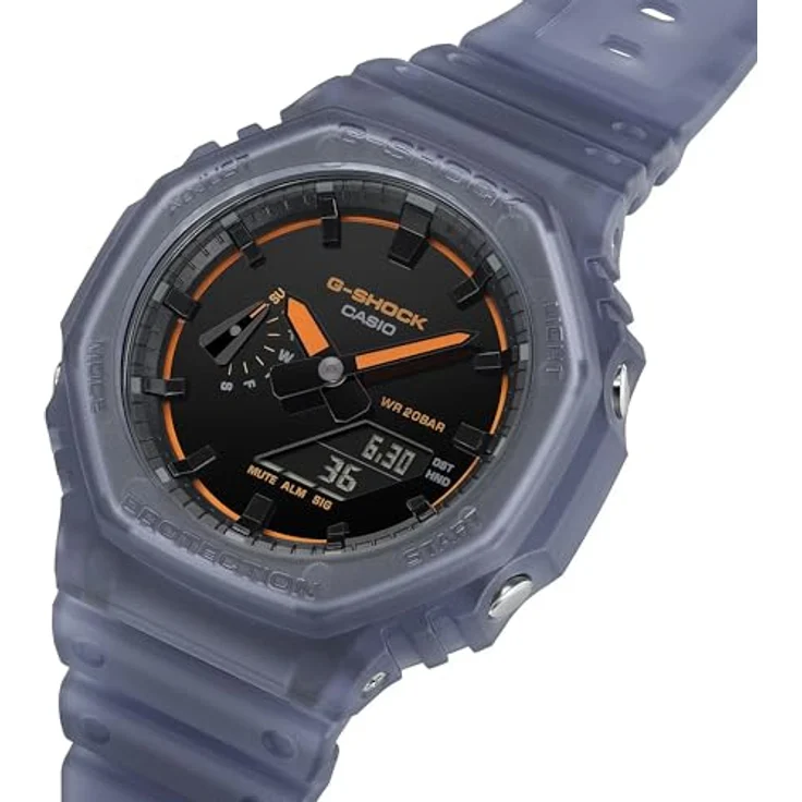 Casio G-Shock, Unisex Analog Digital Quarz Armbanduhr mit Stoppuhr, Alarm und 20 bar Wasserdichtigkeit, Blau/Schwarz – Bild 2