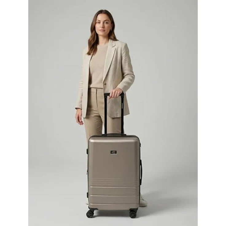 camel active Check-in Koffer Hanoi, mittelgroßer Trolley 41 x 27 x 65 cm, stoßfestes ABS Material, erweiterbar, Teleskopgriff, 65 Liter Volumen – Bild 3
