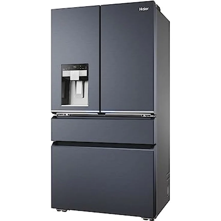 Haier French Door 90 SERIE 7 PRO HFW7918EIMB Kühl-Gefrierkombination/Total No Frost/Smart hON-App/HumidityZone/MyZone XL/Leise nur 35 db(A) / Türdisplay/Obsidian Black Inox – Bild 4