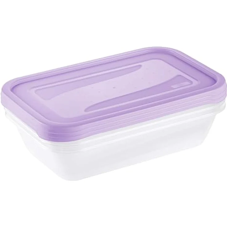 keeeper fredo fresh Frischhaltedosenset, 3-teilig, 3 x 2,4 l, lebensmittelecht, violett – Bild 2