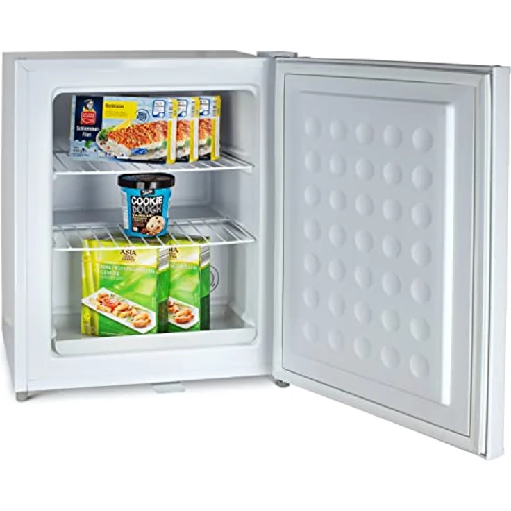 Stillstern Mini Gefrierschrank (42L) -18°C, Eiswürfelschale, Schloss, Türanschlag wechselbar - 4-Sterne Tiefkühlschrank in elegantem Design für Camping/Büro (Weiß) - Preisvergleich – Bild 3
