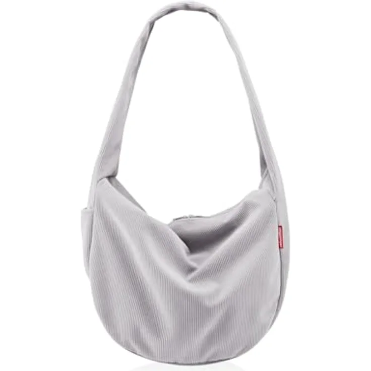 reisenthel Moonbag Schultertasche, 48 cm, grau, aus 100% Polyester