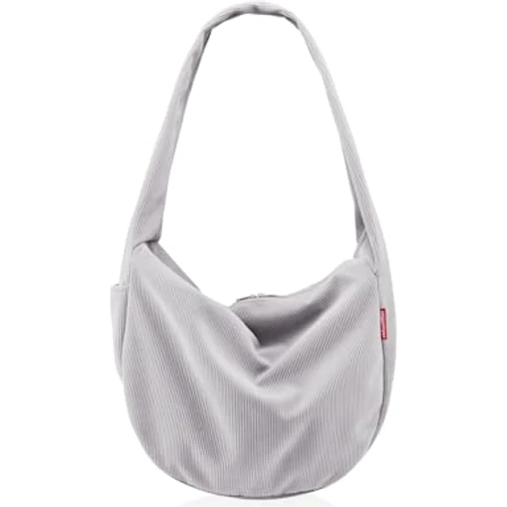 reisenthel Moonbag Schultertasche, 48 cm, grau, aus 100% Polyester – Bild 1