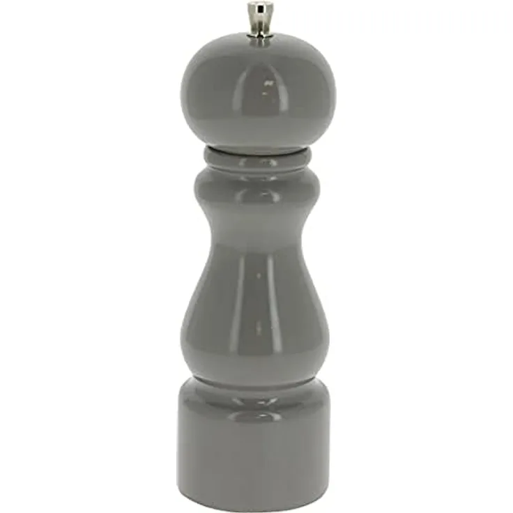 MARLUX pfeffermühlen, Holz, Grau glänzend, 4.8 x 4.8 x 14 cm