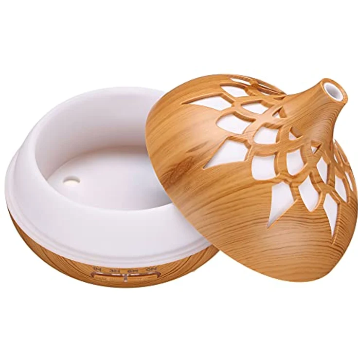 Sixtol Aroma Diffusor Palm helles Holz 500ml, Design Luftbefeuchter – Bild 5