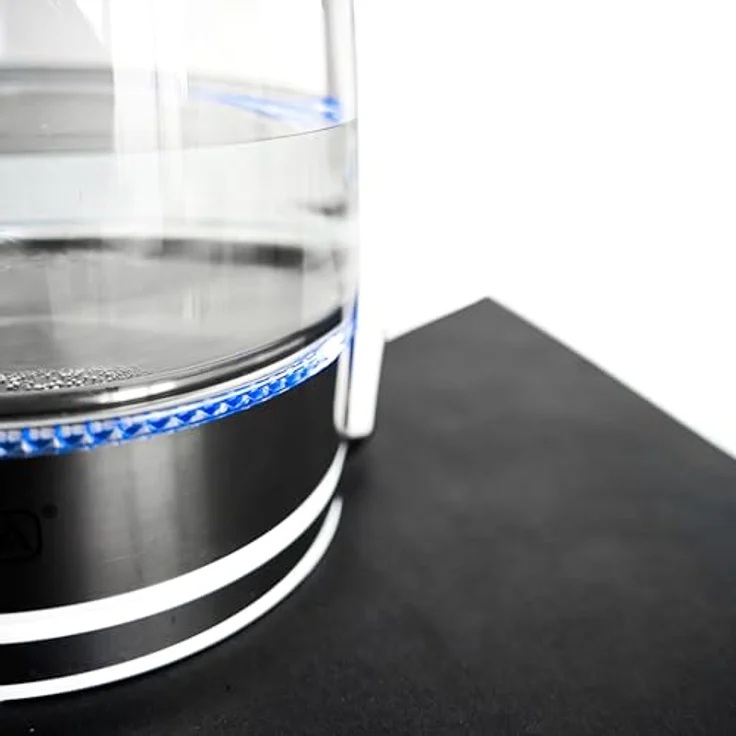 COFI 1453 Wasserkocher 1,8 Liter Glaswasserkocher mit LED-Beleuchtung Weiß – Bild 2