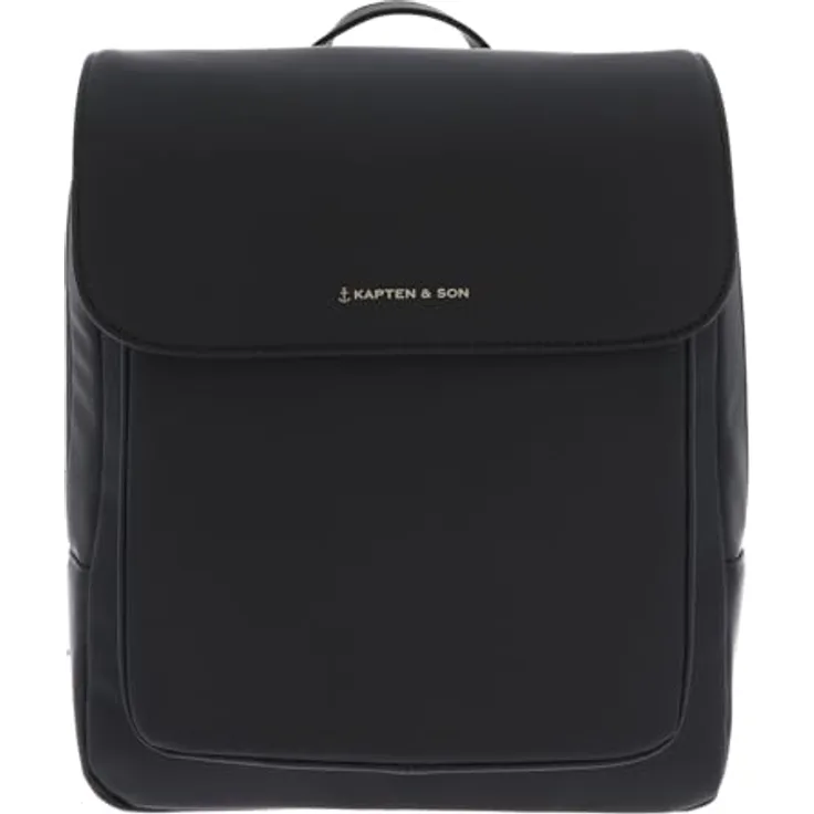 Kapten & Son Tromso Small 2.0, City Rucksack aus 100% veganem Tech-Material, 31 cm, schwarz