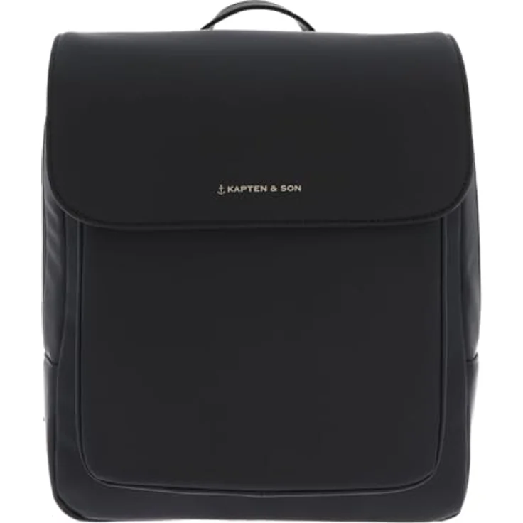 Kapten & Son Tromso Small 2.0, City Rucksack aus 100% veganem Tech-Material, 31 cm, schwarz – Bild 1