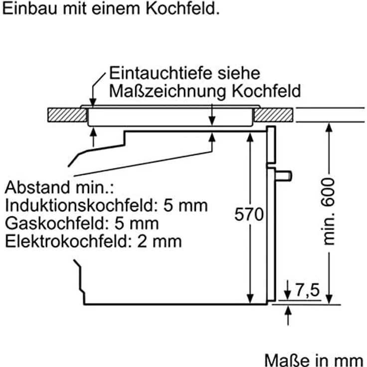Siemens HB578ABS0, iQ500, Einbaubackofen, A, Einbaugerät, Netzbetrieb, Volumen 71 l, Breite 59,5 cm, Pyrolyse / activeClean, cookControl, 30 Programme, 3D Heißluft, schwarz – Bild 9
